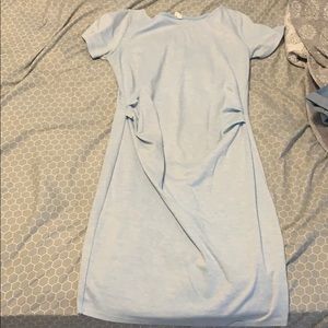 Baby blue pinkblush comfy above knee dress